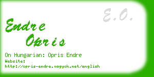 endre opris business card